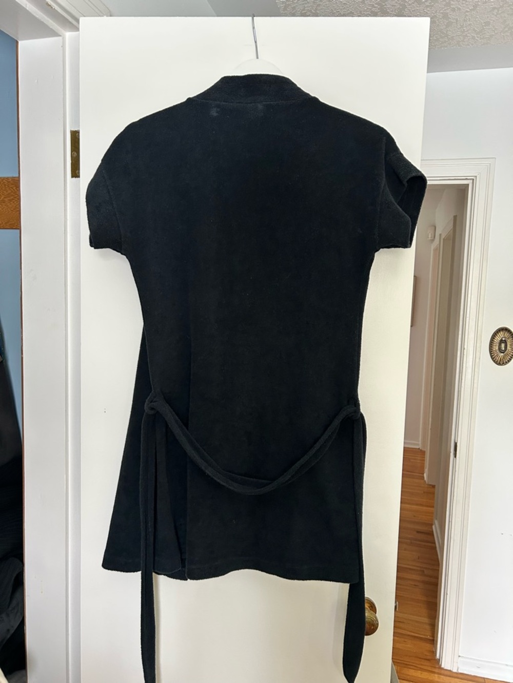 American Apparel Black Terry Robe - Picture 4 of 10